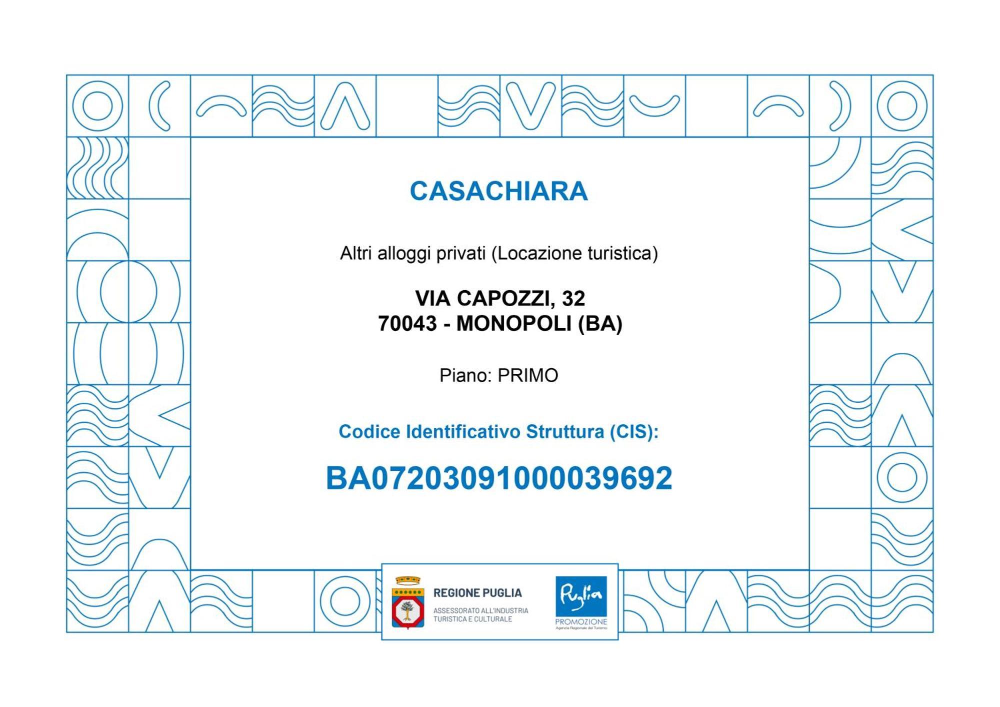 Casachiara Holidays Monopoli Buitenkant foto